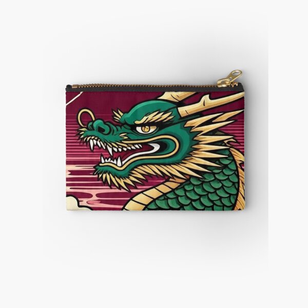 Item preview, Emerald and Gold Dragon – Stormy Ukiyo-e Japanese Art designed and sold by Vandy Fullam.