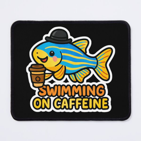 Item preview, Zebrafish - Swimming on Caffeine designed and sold by DamioPolArt.
