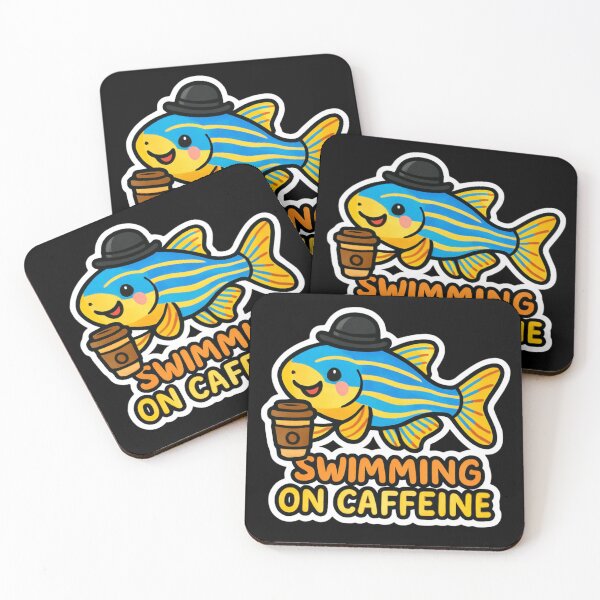 Item preview, Zebrafish - Swimming on Caffeine designed and sold by DamioPolArt.