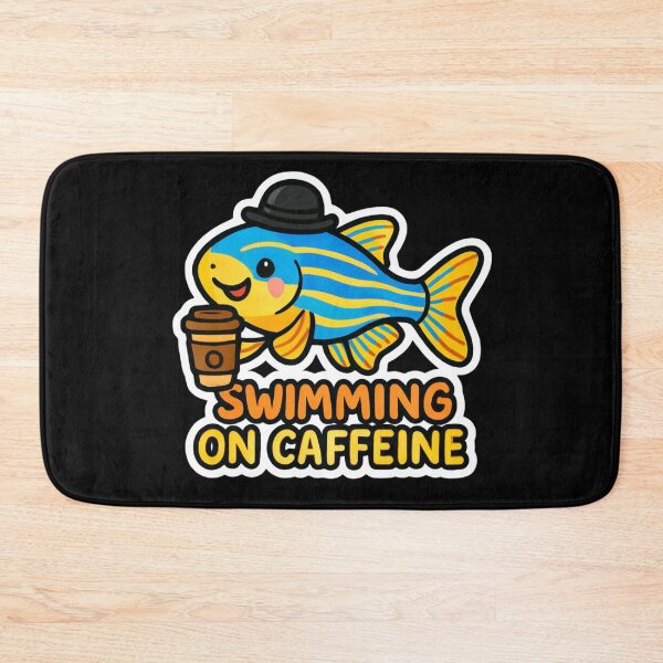 Item preview, Zebrafish - Swimming on Caffeine designed and sold by DamioPolArt.
