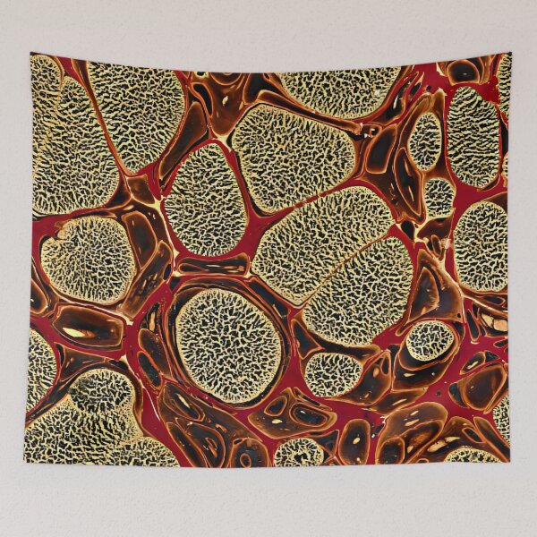 Item preview, Vintage Marbled Decorative Paper: Traditional Bookbinding Endpaper Design designed and sold by PinUpPizzazz.