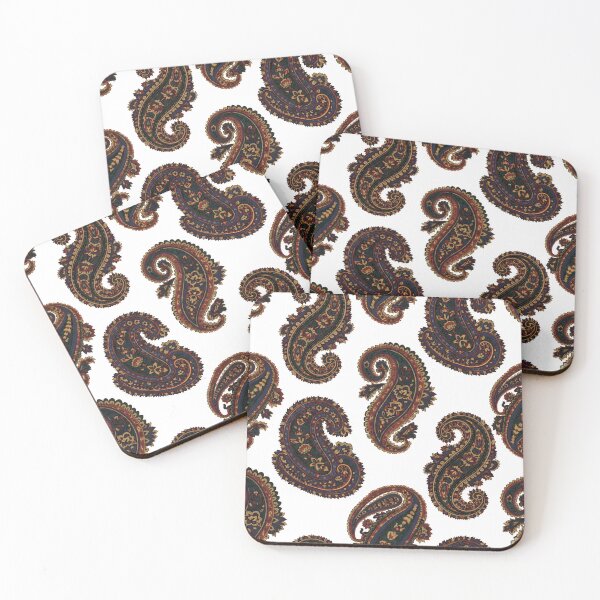Item preview, Elegant Uttar Pradesh multiple paisley Motif Pattern – Traditional Indian Floral Design designed and sold by Haus Of K.