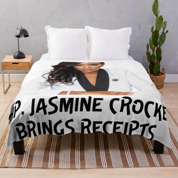 Item preview, Rep. Jasmine Crockett – Brings Receipts Political Art designed and sold by BadLlamaDesigns.