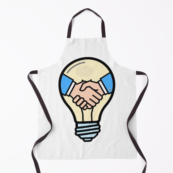 Item preview, Business Idea Collaboration - Handshake in Light Bulb Icon. designed and sold by NayemArts.