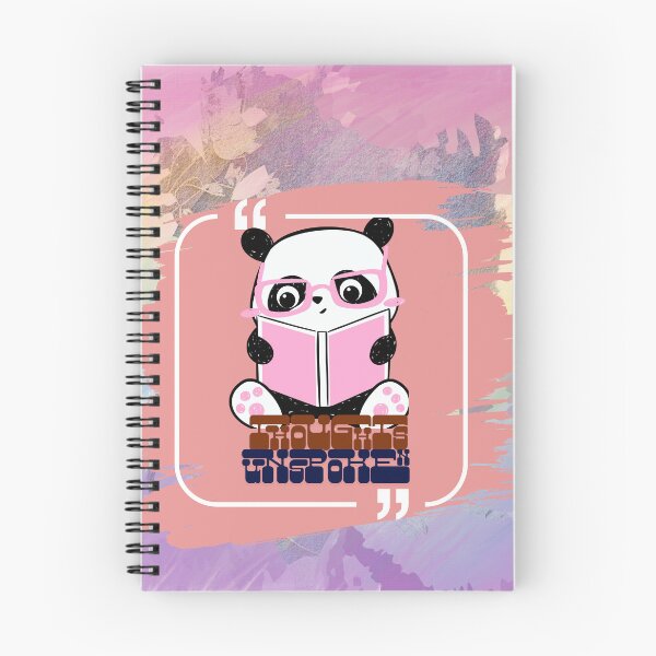 Item preview, Thoughts Unspoken – Cute Panda Journal for Quiet Reflection designed and sold by OceanDreamsNow.