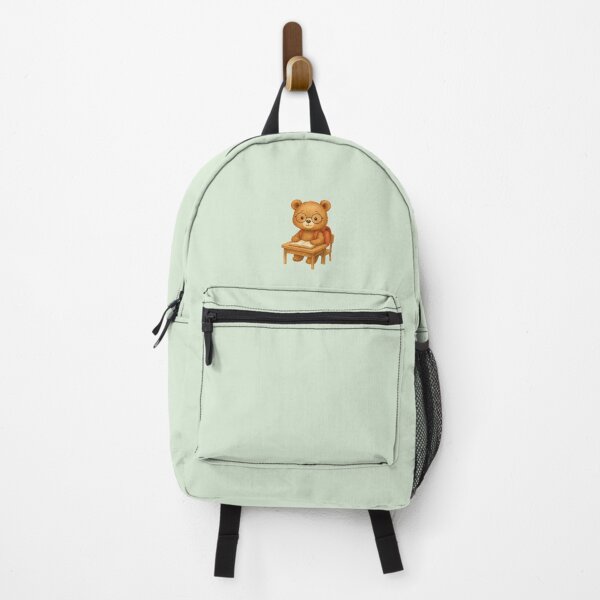 Item preview, Back to School Bear – Bear with Glasses at Desk designed and sold by Liv Solara.