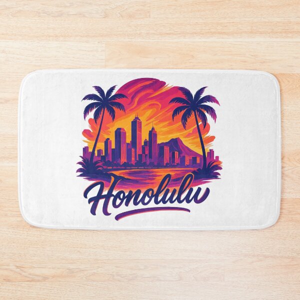Item preview, Honolulu Waikiki Capital Hawaii Aloha Gift designed and sold by Pineapple-Tree.
