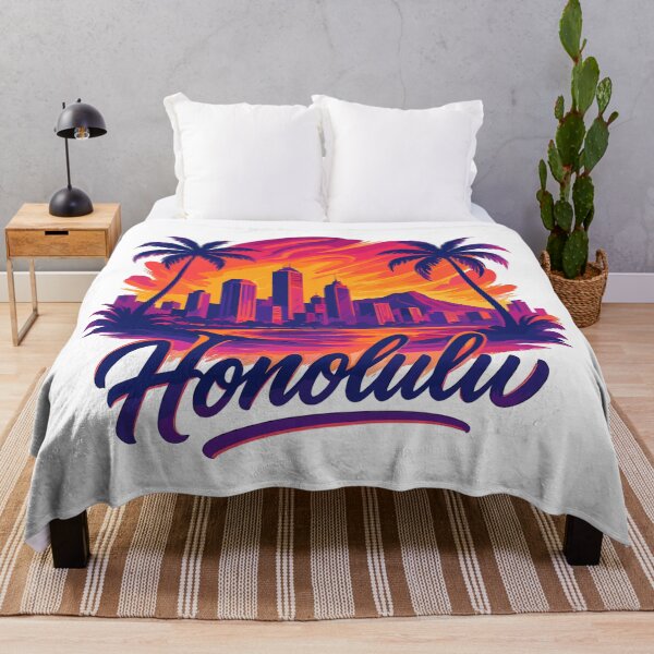 Item preview, Honolulu Waikiki Capital Hawaii Aloha Gift designed and sold by Pineapple-Tree.