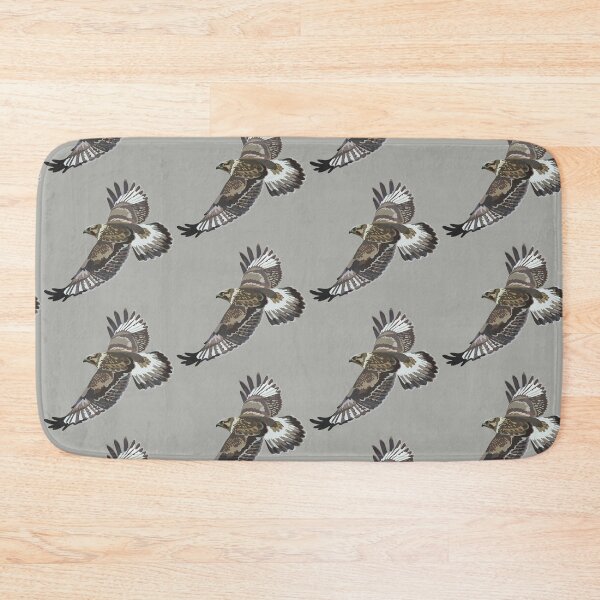 Item preview, R is for Rough Legged Hawk, Rough Legged Buzzard, Rough-legged Hawk | Bird of Prey Wildlife Art for Raptor Lovers designed and sold by PrettylittlepastelUk.