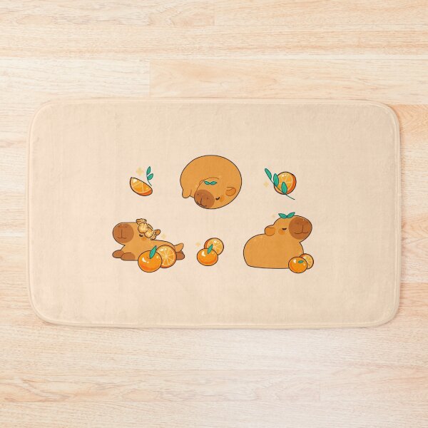 Item preview, Capybara Oranges Aesthetic pattern designed and sold by SilAchan.
