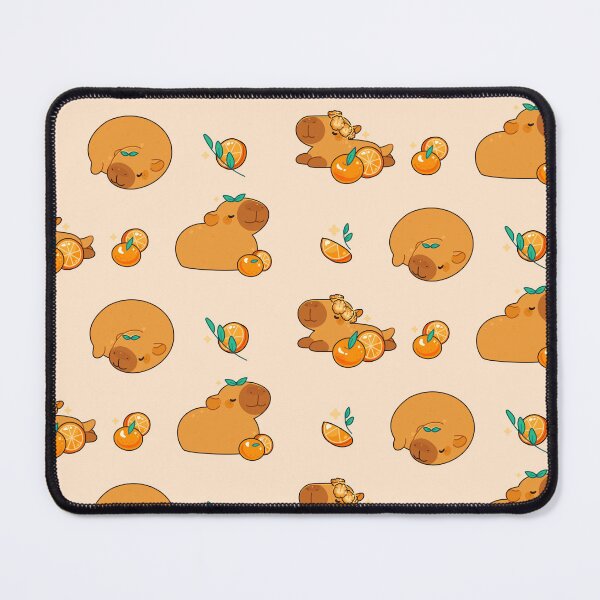 Item preview, Capybara Oranges Aesthetic pattern designed and sold by SilAchan.