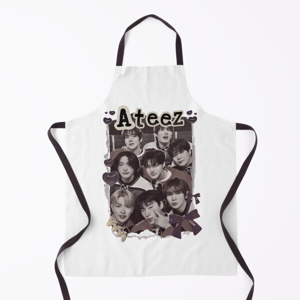 Item preview, Ateez Kpop Boy group Scrapbook Collage Cozy Y2K Vintage Design designed and sold by HELL0WBELLO.