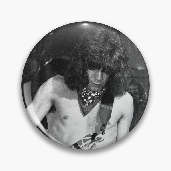 Aperçu de l'œuvre Eddie VanHalen - Photographie NB créée et vendue par ConcertImages.