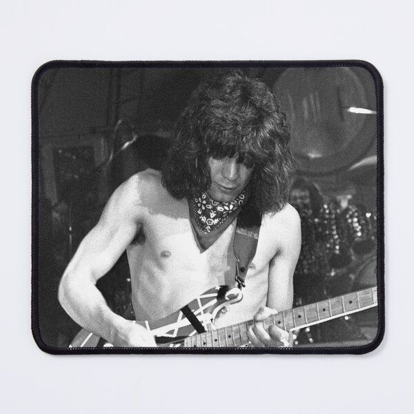 Item preview, Eddie VanHalen - BW Photograph designed and sold by ConcertImages.