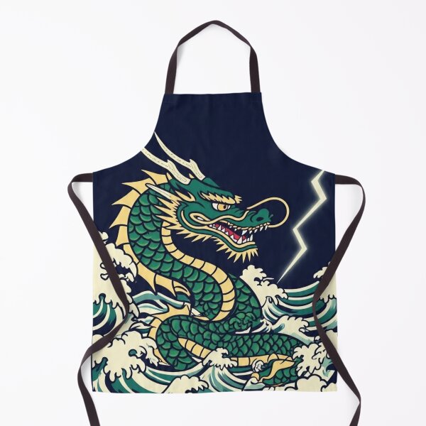 Item preview, Storm Dragon – Retro Edo Style Japanese Myth Art designed and sold by Vandy Fullam.