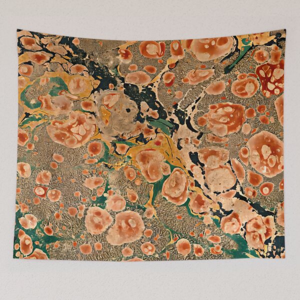 Item preview, Vintage Marbled Decorative Paper: Traditional Bookbinding Endpaper Design designed and sold by PinUpPizzazz.