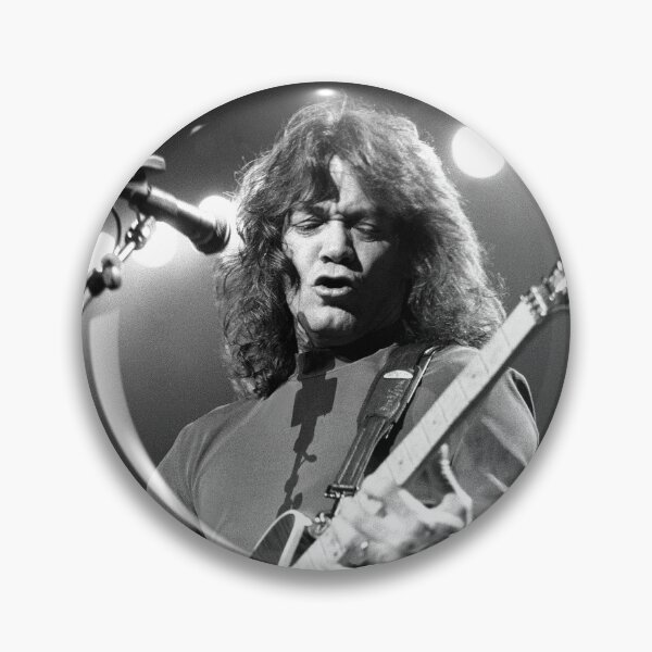 Aperçu de l'œuvre Eddie VanHalen - Photographie NB créée et vendue par ConcertImages.