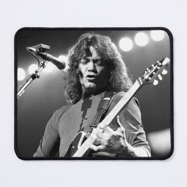 Item preview, Eddie VanHalen - BW Photograph designed and sold by ConcertImages.