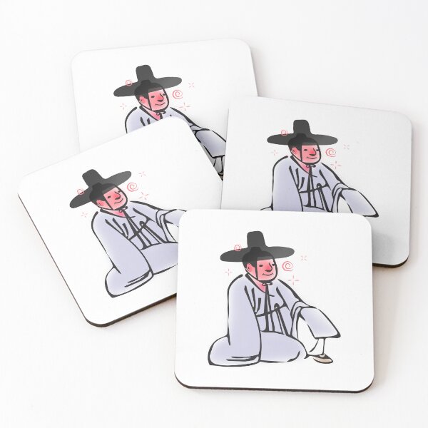 Item preview, A Drunk Korean Scholar – Funny Traditional Illustration designed and sold by Shop_DOUBLEOSOO.