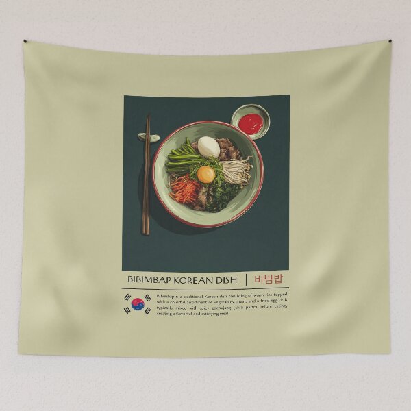 Item preview, Bibimbap Korean Dish designed and sold by StudioRedKoala.