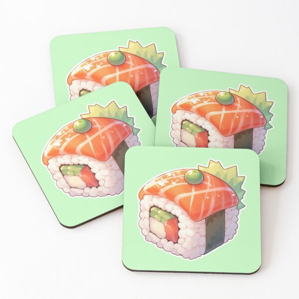 Item preview, Kawaii Sushi Manga Anime – Cute Chibi Japanese Food designed and sold by Sugar Wisdom .