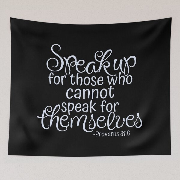 Item preview, Proverbs 31:8 designed and sold by amazingjoy.