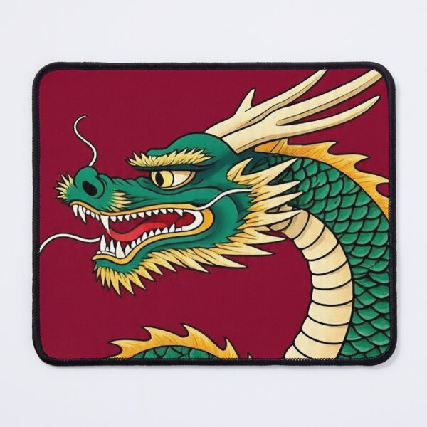 Item preview, Emerald Gold Dragon – Traditional Ukiyo-e Woodblock Design designed and sold by Vandy Fullam.