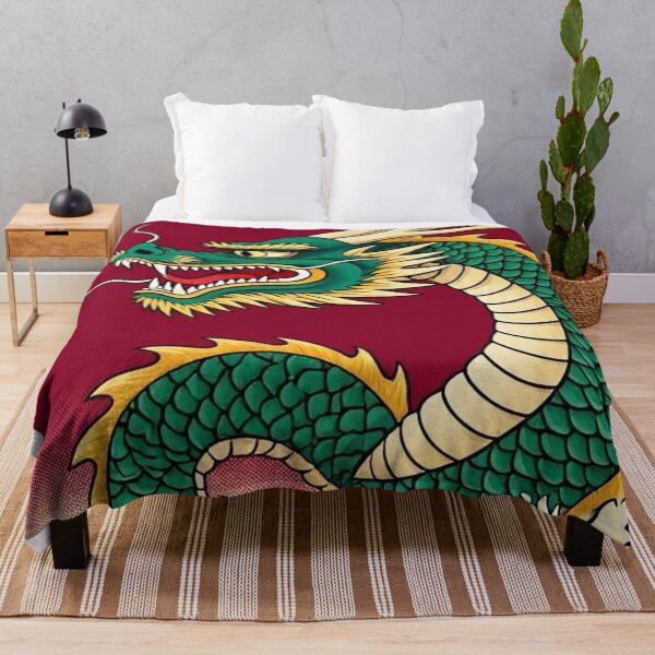 Item preview, Emerald Gold Dragon – Traditional Ukiyo-e Woodblock Design designed and sold by Vandy Fullam.