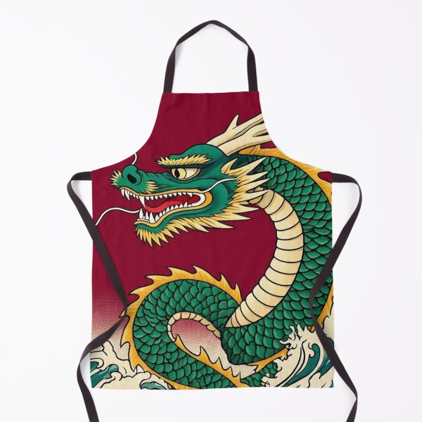 Item preview, Emerald Gold Dragon – Traditional Ukiyo-e Woodblock Design designed and sold by Vandy Fullam.