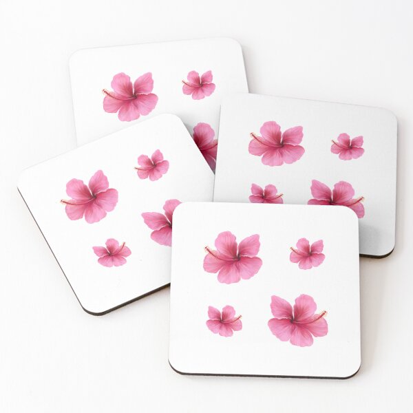 Item preview, Tropical hibiscus girly pink flowers designed and sold by 94infatuations.