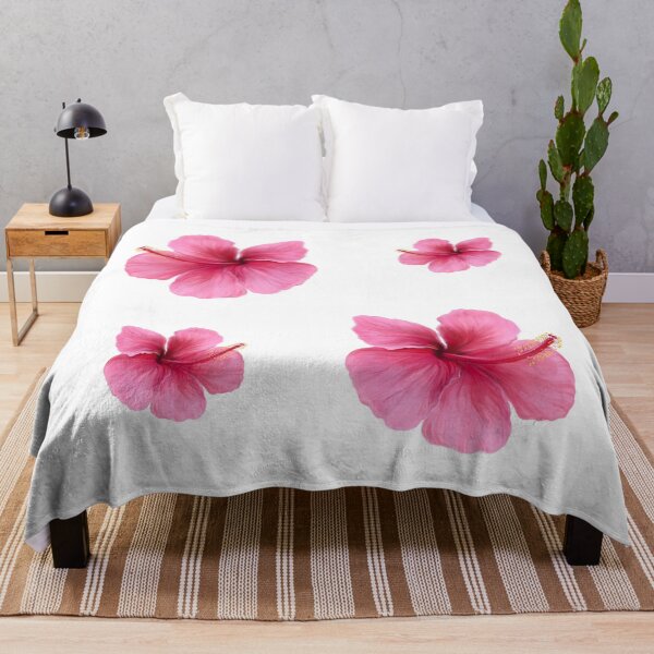 Item preview, Tropical hibiscus girly pink flowers designed and sold by 94infatuations.