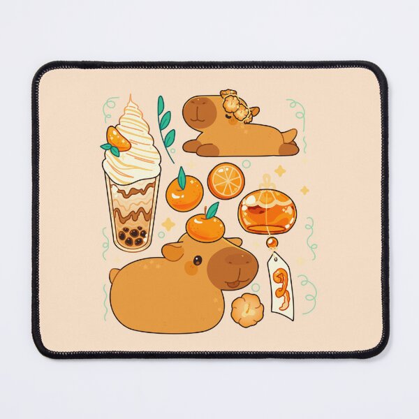 Item preview, Oranges and capybaras in the fall designed and sold by SilAchan.