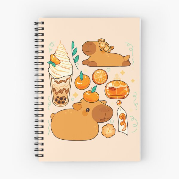 Item preview, Oranges and capybaras in the fall designed and sold by SilAchan.
