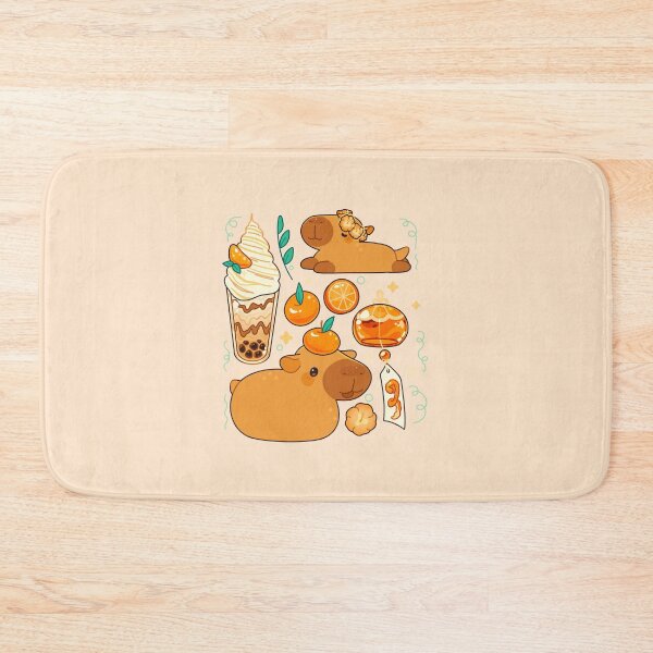 Item preview, Oranges and capybaras in the fall designed and sold by SilAchan.