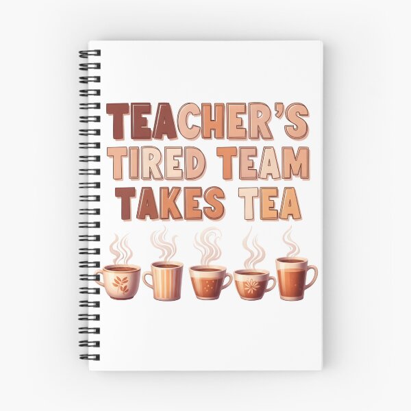 Item preview, Teacher’s Tired Team Tea Time Art | Mental Health Empowerment & Self-Care Digital Download designed and sold by AnnDesignStudio.