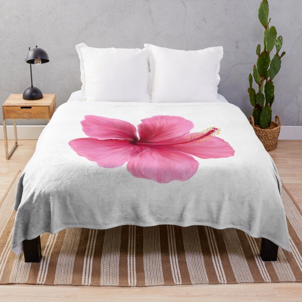 Item preview, Tropical hibiscus girly pink flowers designed and sold by 94infatuations.