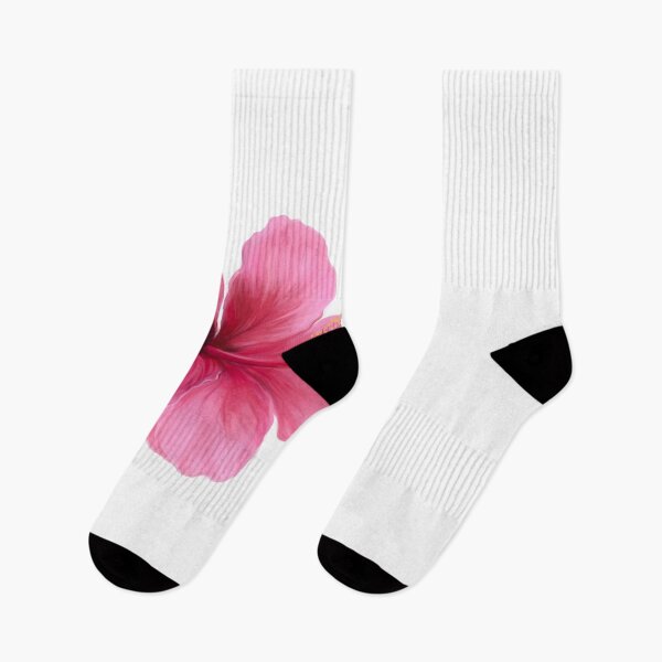 Item preview, Tropical hibiscus girly pink flowers designed and sold by 94infatuations.