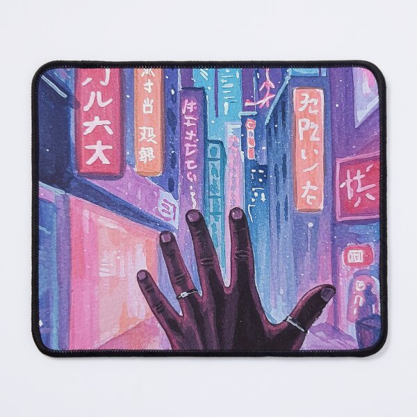 Item preview, Cyberpunk Moon Reach POV – Futuristic City Night Scene in Multiple Art Styles designed and sold by WallaceSilvaART.