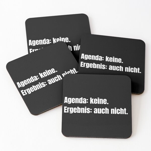 Item preview, Agenda: none. Result: none either. – minimalist typography T-shirt | funny saying | office humor designed and sold by SherryDesignsDE.