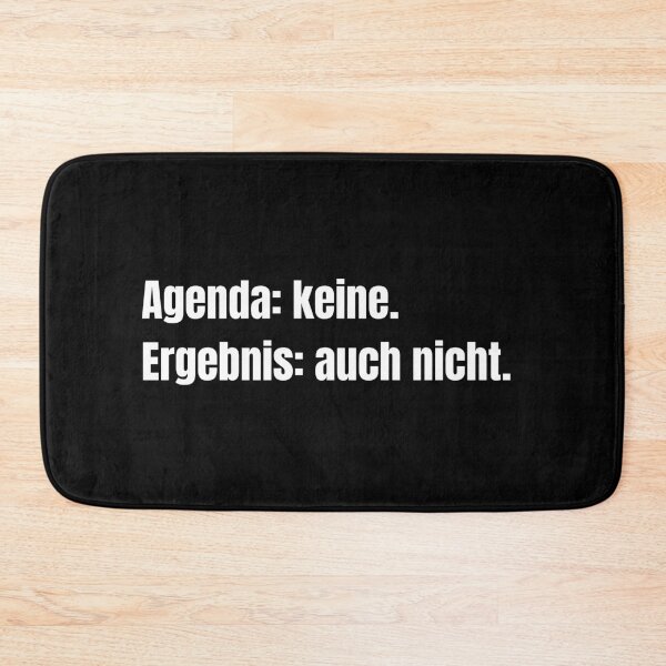 Item preview, Agenda: none. Result: none either. – minimalist typography T-shirt | funny saying | office humor designed and sold by SherryDesignsDE.