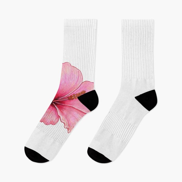 Item preview, Tropical hibiscus girly pink flowers designed and sold by 94infatuations.