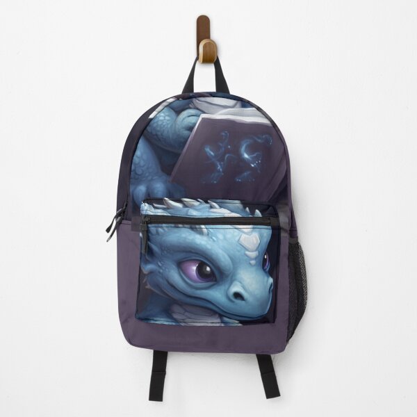 Item preview, Baby Blue Dragon Reading Magic Book - Whimsical Fantasy designed and sold by Theos-Realm.