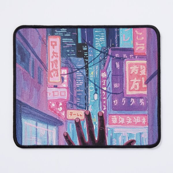 Item preview, Cyberpunk Moon Reach POV – Futuristic City Night Scene in Multiple Art Styles designed and sold by WallaceSilvaART.