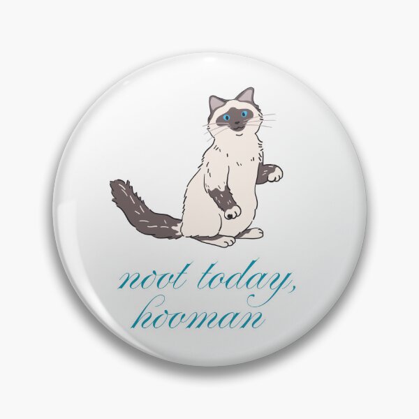 Item preview, Not Today Hooman  designed and sold by ridnaledesigner.
