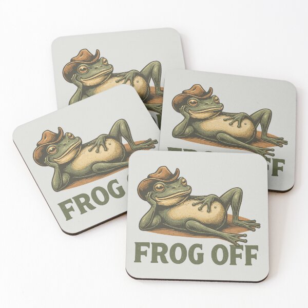 Item preview, Frog Off Retro Cowboy Frog designed and sold by AwesomeBeyondLimits.