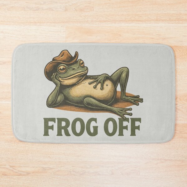 Item preview, Frog Off Retro Cowboy Frog designed and sold by AwesomeBeyondLimits.