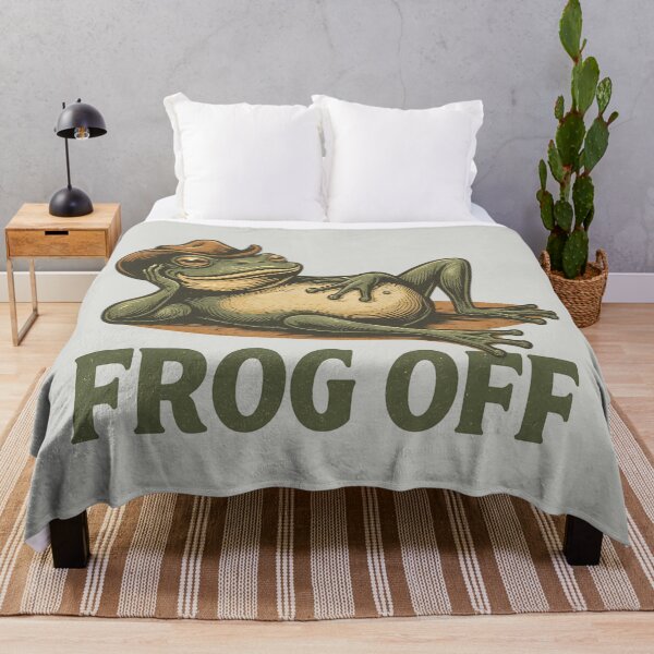 Item preview, Frog Off Retro Cowboy Frog designed and sold by AwesomeBeyondLimits.