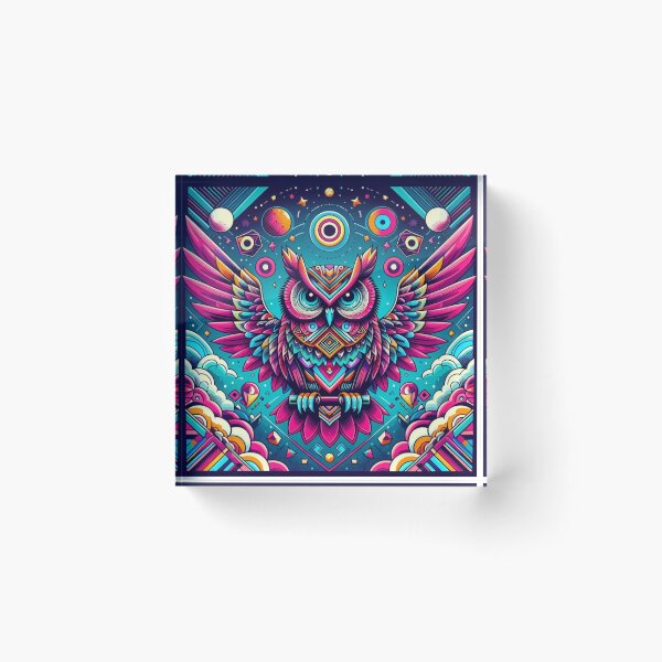 Item preview, Colorful mystic owl designed and sold by Dogandesighn.