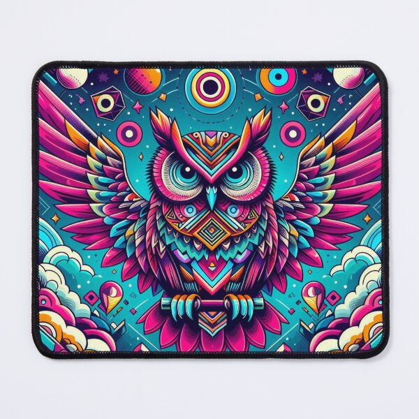 Item preview, Colorful mystic owl designed and sold by Dogandesighn.