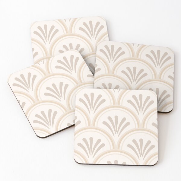 Item preview, Minimalist Scalloped Japandi Style Beige Neutral designed and sold by JasmineGDesigns.